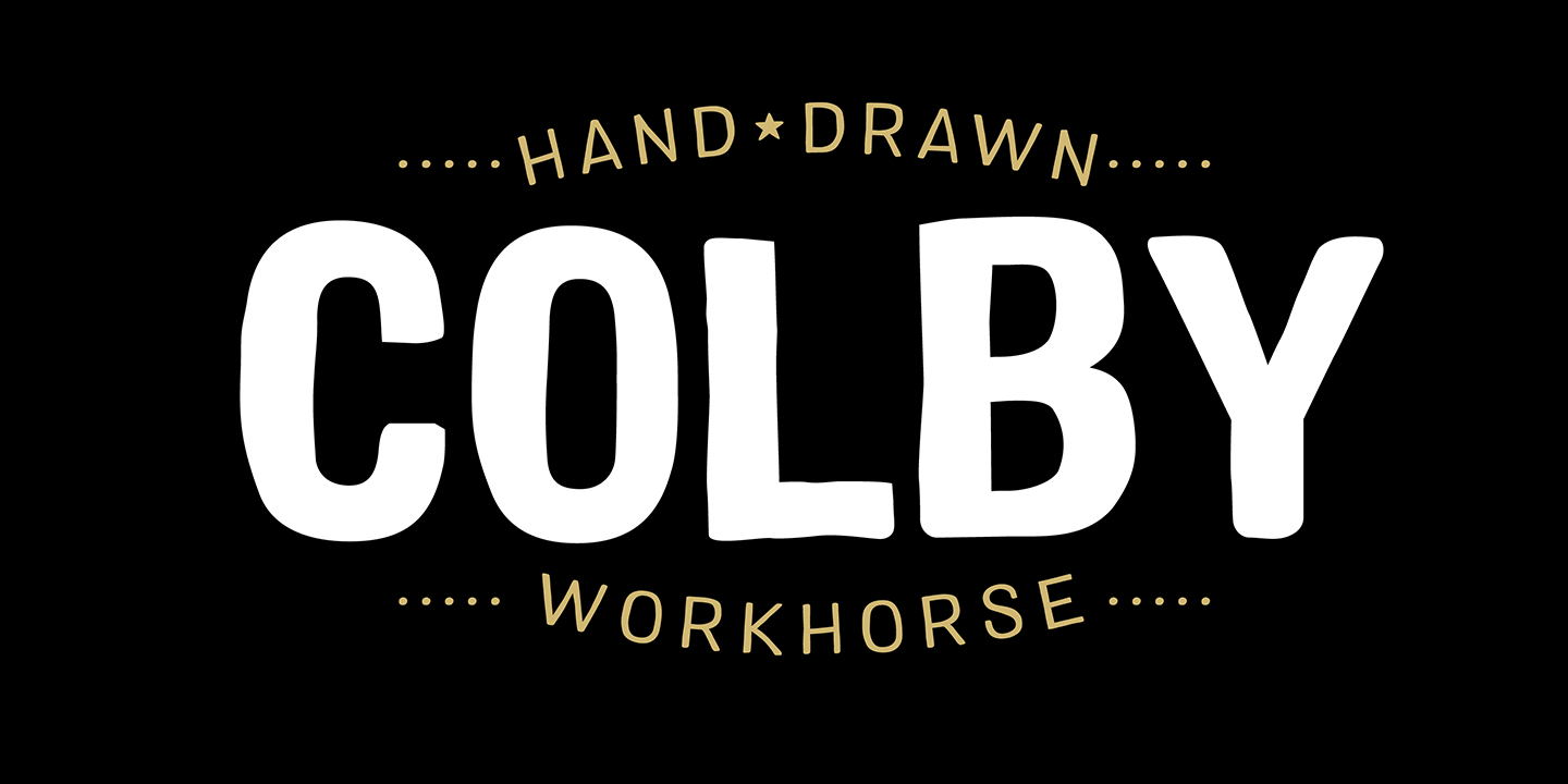 Пример шрифта Colby #1